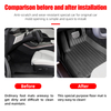 All Weather Car Mats For FORD RANGER 2023-2024 Waterproof Non-slip Car Floor Mat 3D TPE Carpet Car Interior Accessories