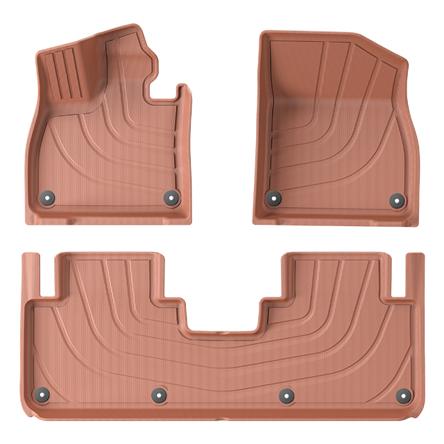 High Quality 3D TPE Car Floor Mat For Lixiang L6 MAX 2024 Orange