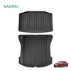 TPE Waterproof Rear Trunk Mat For Tesla MODEL 3 2019-2024 RHD